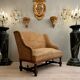 Walnut bench of louis xiii xviith period