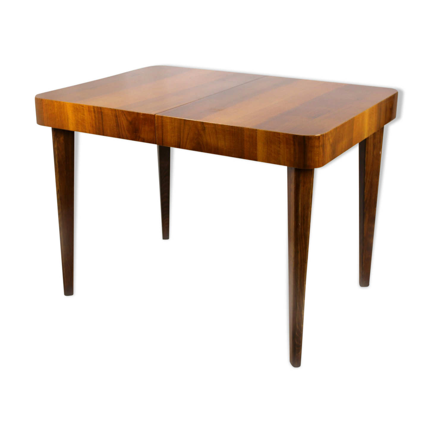 Walnut folding dining table by Jindrich Halabala for UP Zavody, 1940s