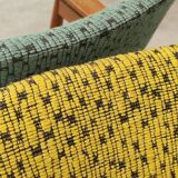Paire de fauteuils résine et bois Jaune et Vert chiné par Miroslav Navratil