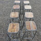 Bar stool - wood and metal workshop