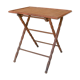 Vintage rattan folding side table