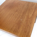 Side table in teak of Danish design manufactured by Haslev Furniture in the 1960s