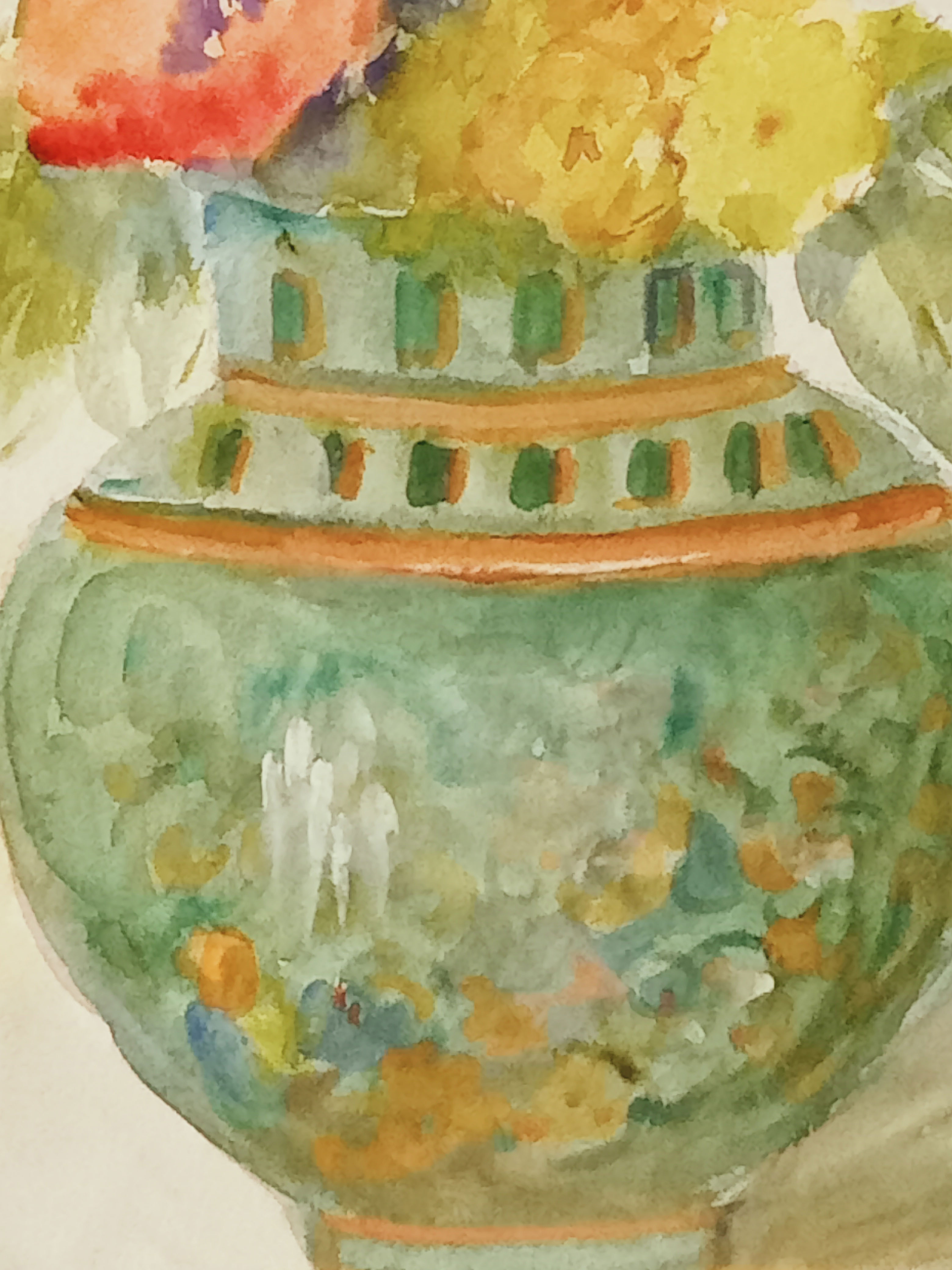 Original watercolor Louise Picard