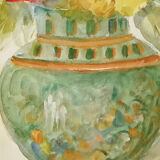 Original watercolor Louise Picard