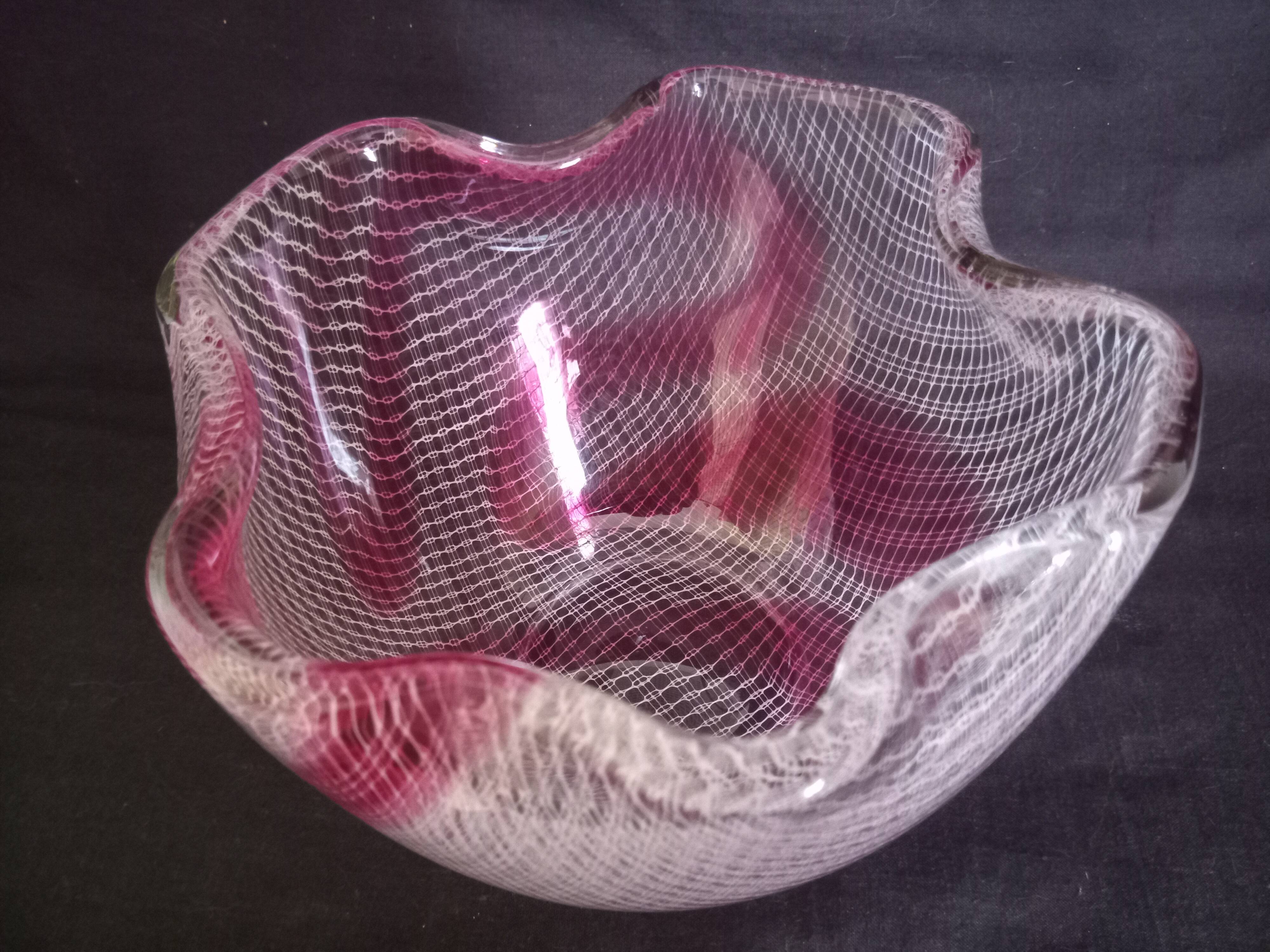 Glass vase with filigree motifs A. D. Copier, Leerdam, Netherlands