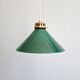 Art Deco pendant light in conical green opaline, 1920s-30s