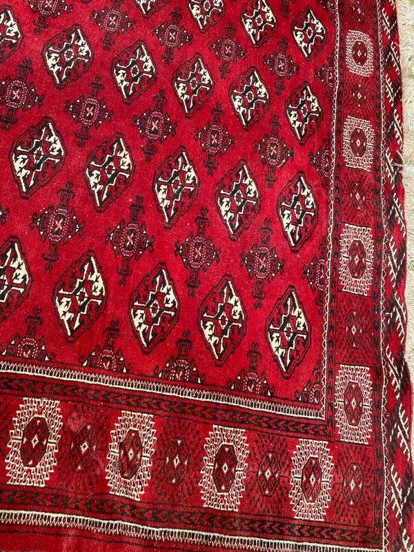Vintage carpet bukhara afghan 196x274 cm