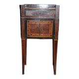Marquetry bedside table