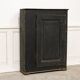 Antique primitive black wood furniture, beautiful original patina from the late 19th century.