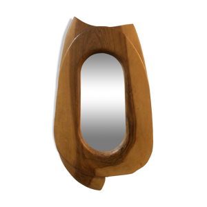 Miroir ovale sculpté - bois