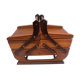 Former articulated worker in walnut-coloured wood