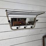 Vintage coat rack with pivoting mirror from the 60s