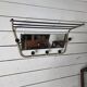 Vintage coat rack with pivoting mirror from the 60s