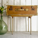 Large trunk or suitcase retro vintage years 50