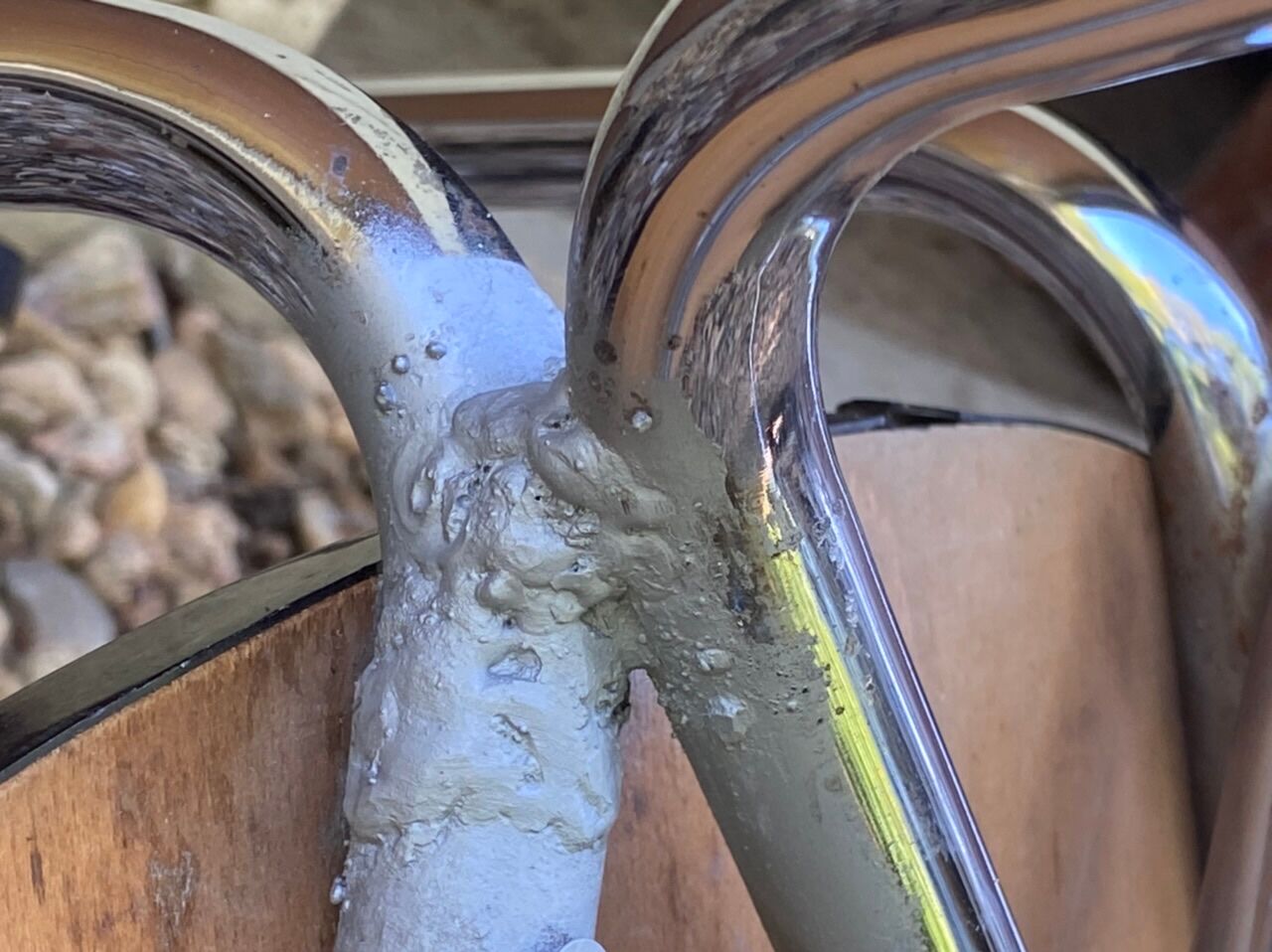Marbled formica table & 4 chairs