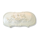 pediment angels in staff (reinforced plaster) 69x37cm