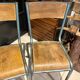 Paire de chaises d'école vintage