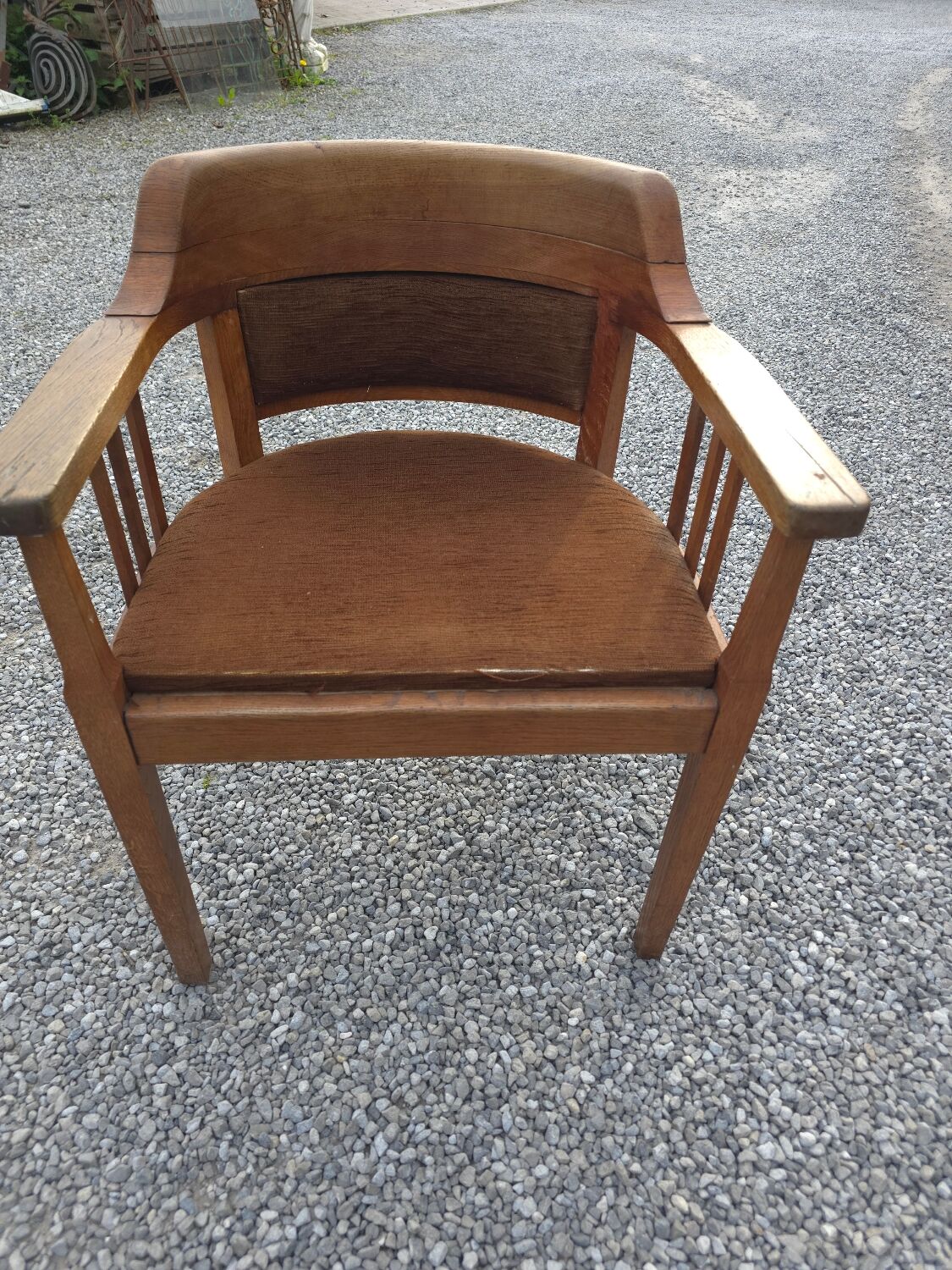 Vintage oak office chair