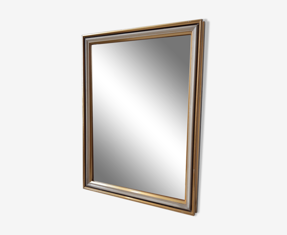 Miroir en bois vernis à poser ou à suspendre