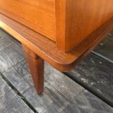 Scandinavian chest of drawers with 4 drawers and storage, circa 60's