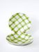 Set of 4 Moulin des Loups soup plates, Scottish model, green tiles, 1950