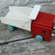Vintage wooden toy truck handmade