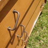 Compass feet chest of drawers