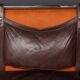 A 20thc italian brown leather sofa by gae aulenti for poltronova c.1962