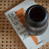 Matte black vase Japandi style - minimalist