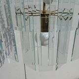 Large chandelier, 46 hanging beveled glass plates