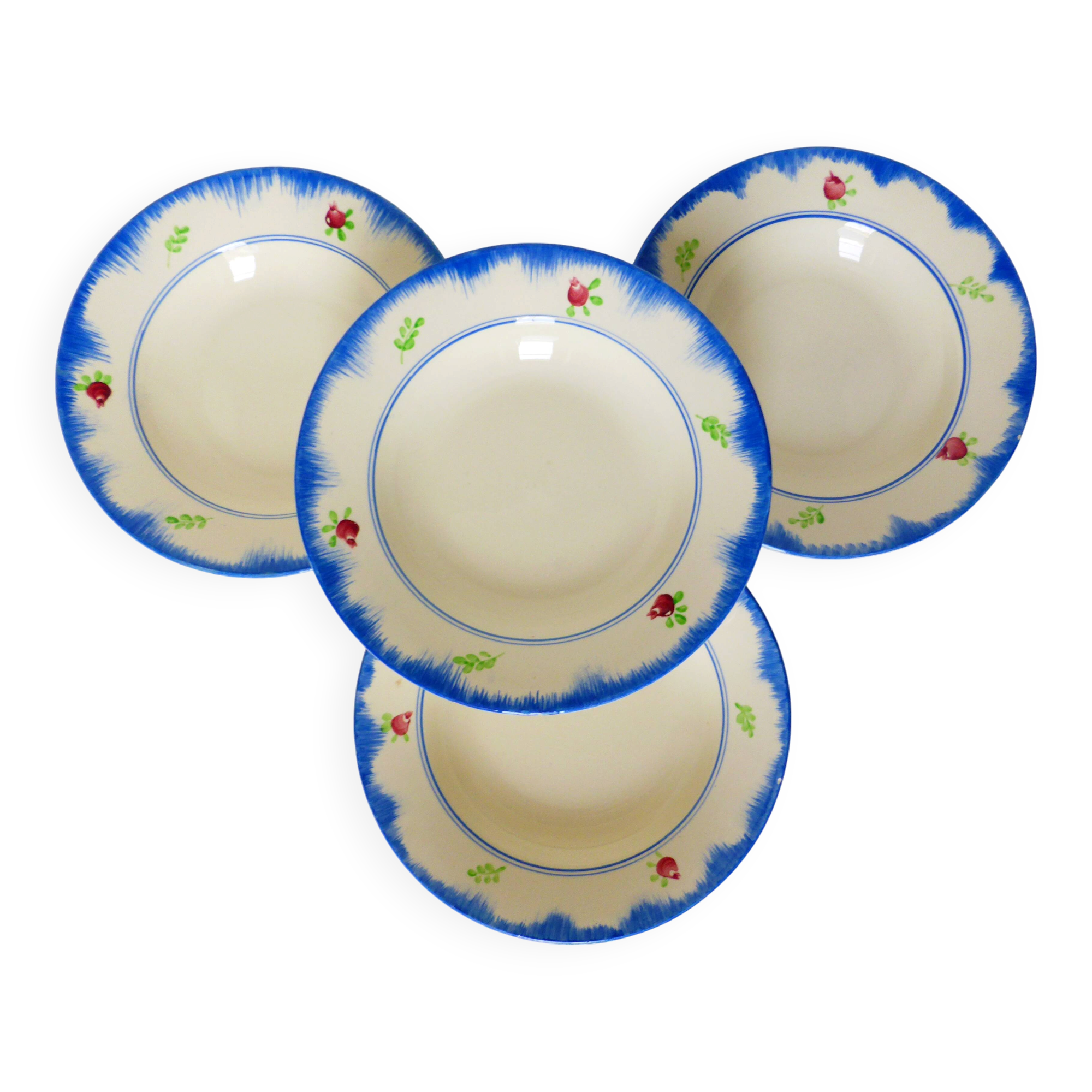 4 vintage deep plates from Gien 210754