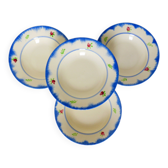 4 vintage deep plates from Gien 210754