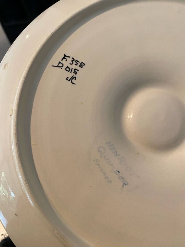 Service à huîtres Henriot Quimper