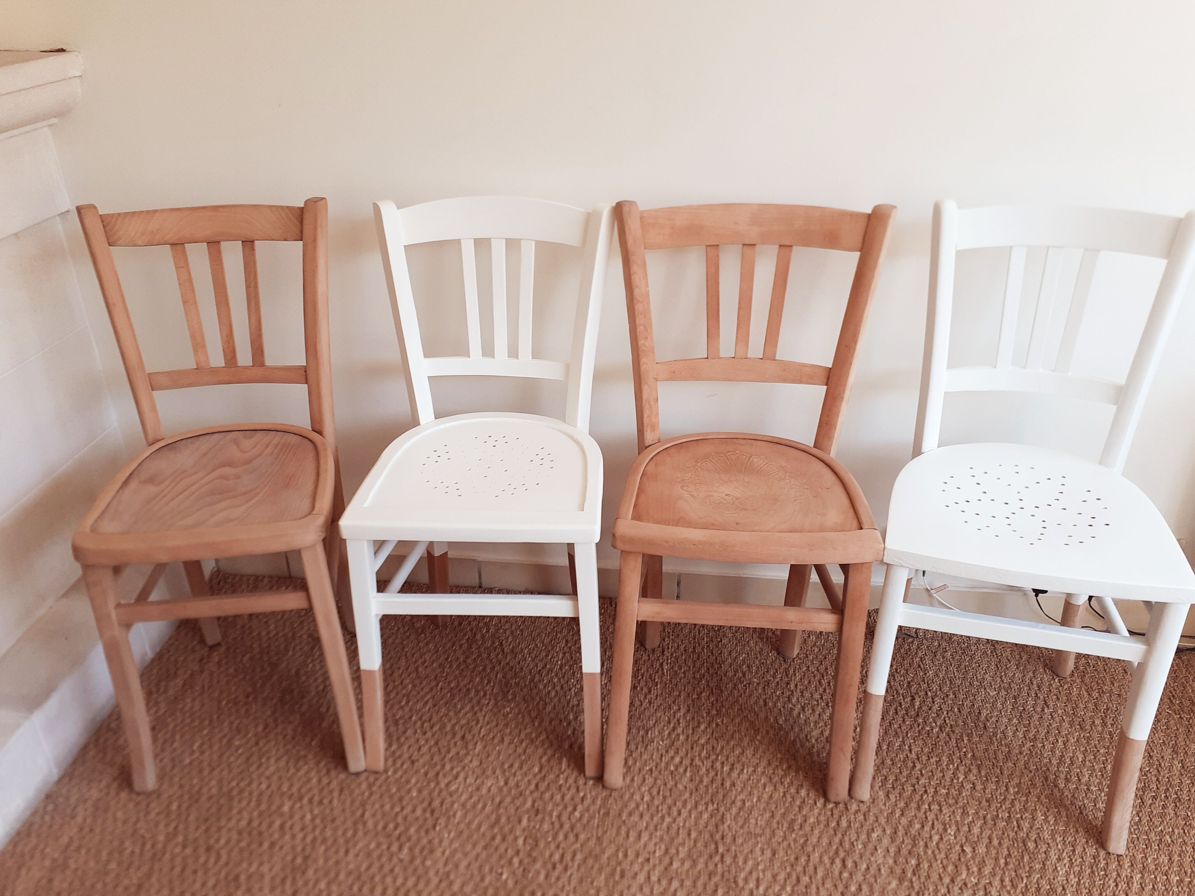 4 mismatched chairs