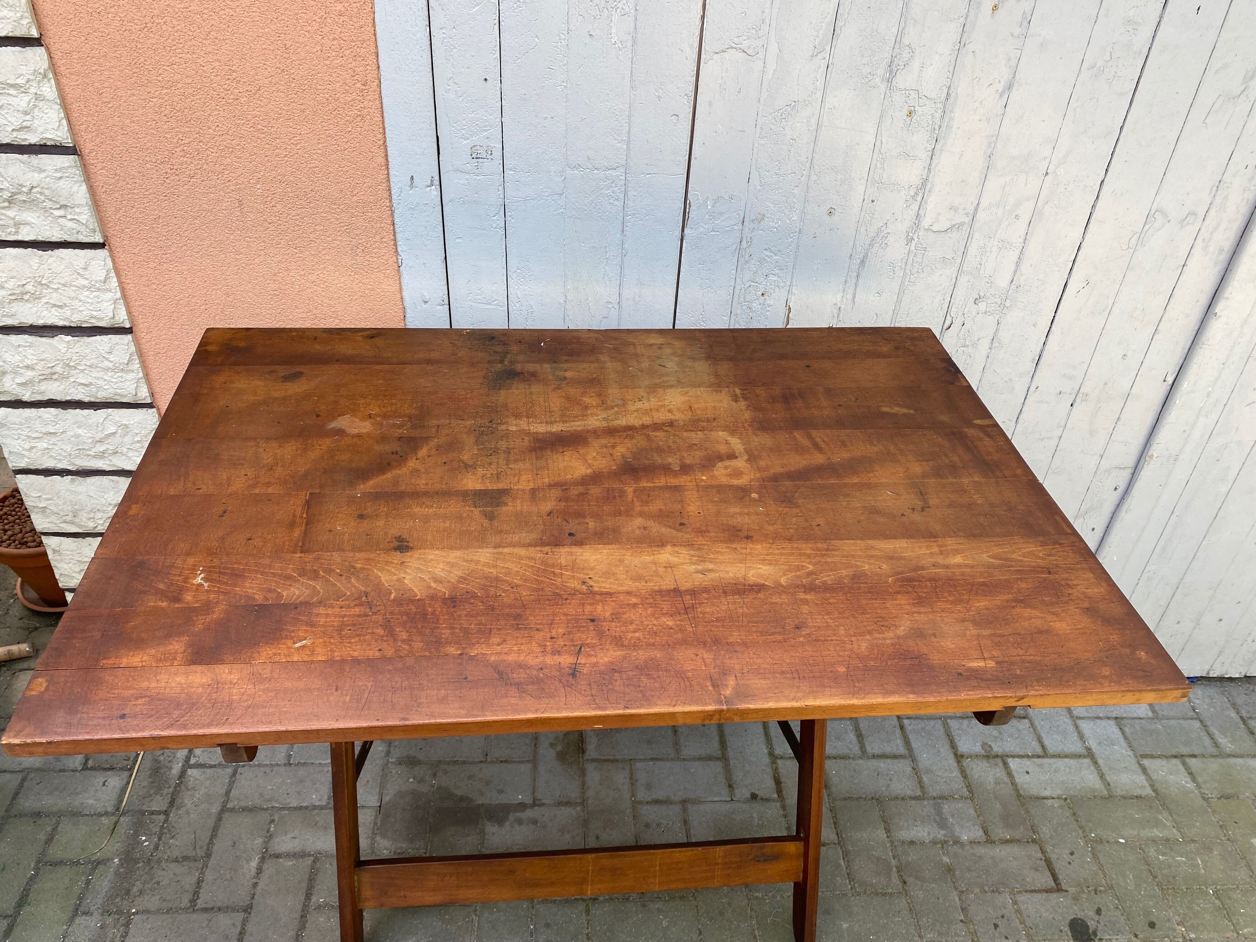 Vintage architect's table in wood drawing table 1930