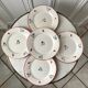 Set of 5 flat plates badonviller model "dany" years 30-40