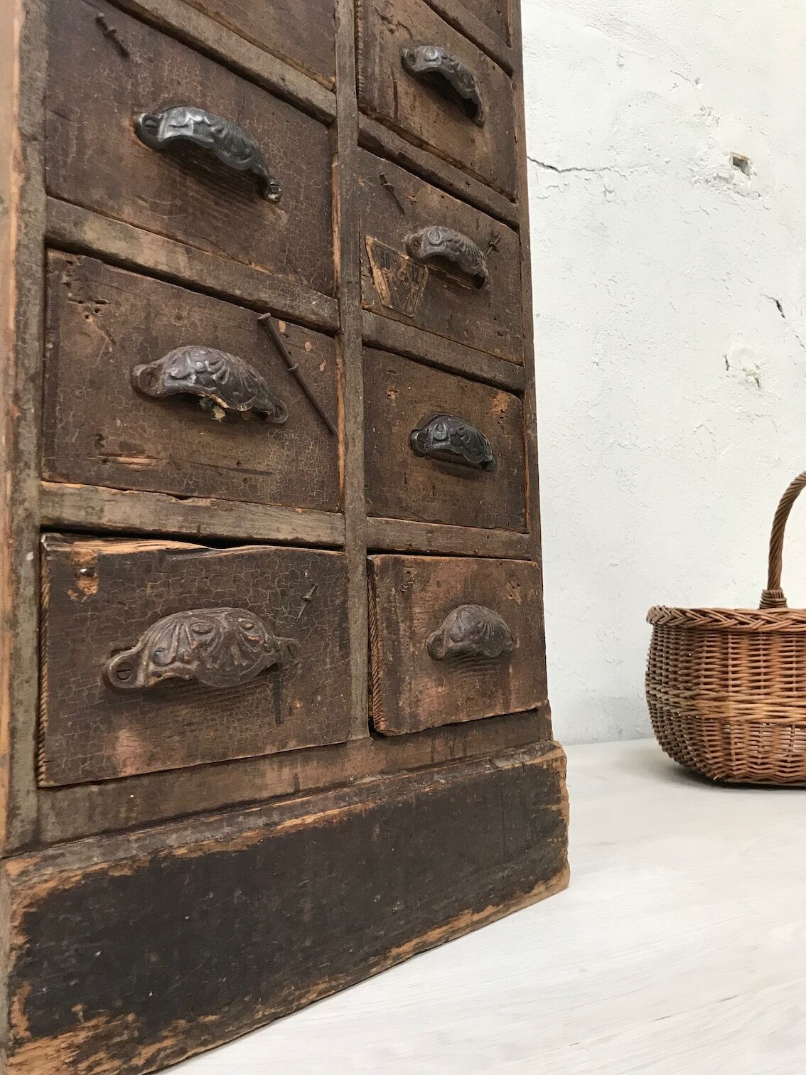 Wooden craft furniture with 10 drawers