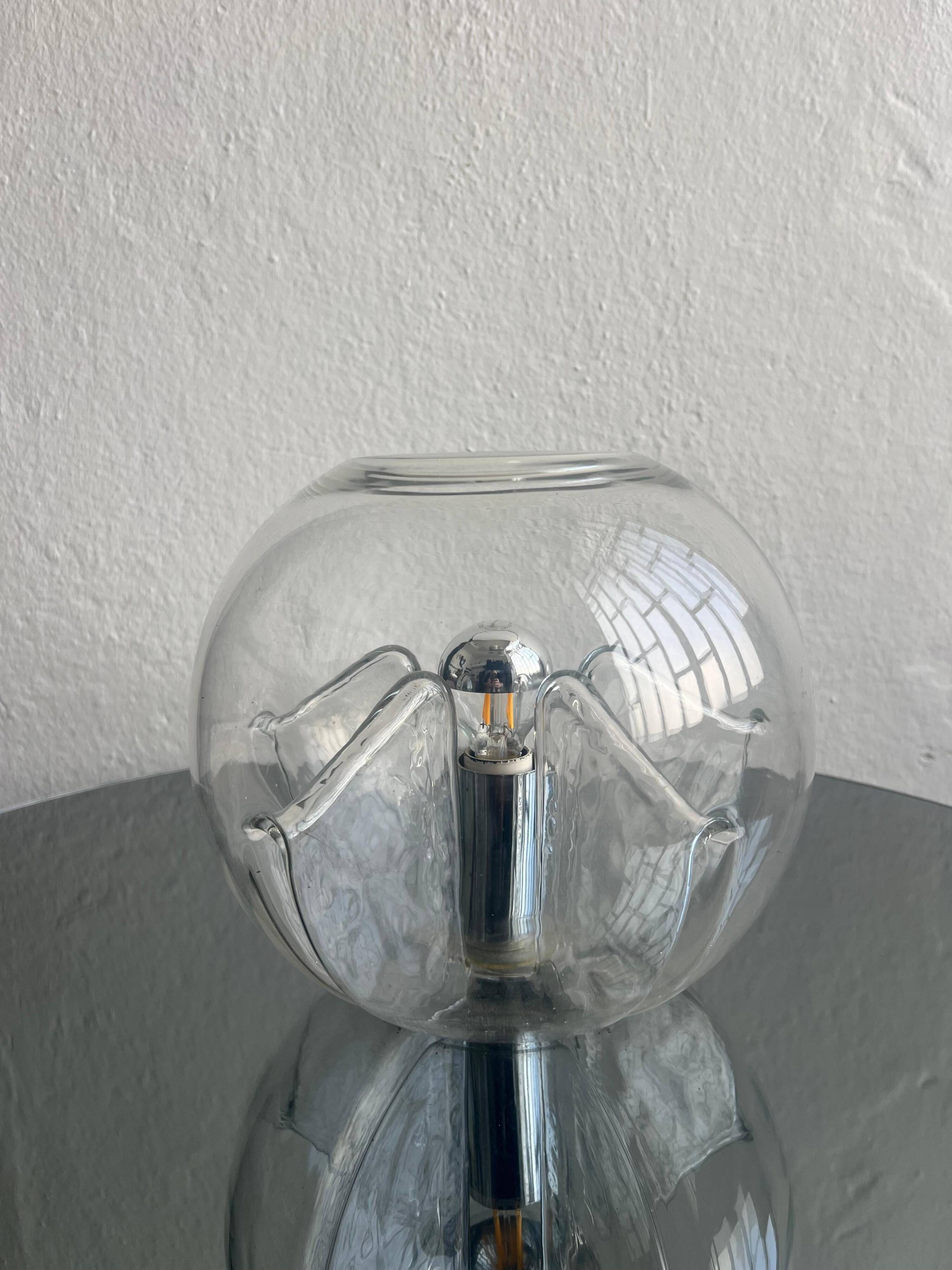 Rare Pair of table/bedsidetabe lamps by Toni Zuccheri for VeArt,  1970's