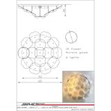 Simoeng Floreal Flush Mount Featuring Contemporary Murano Glass