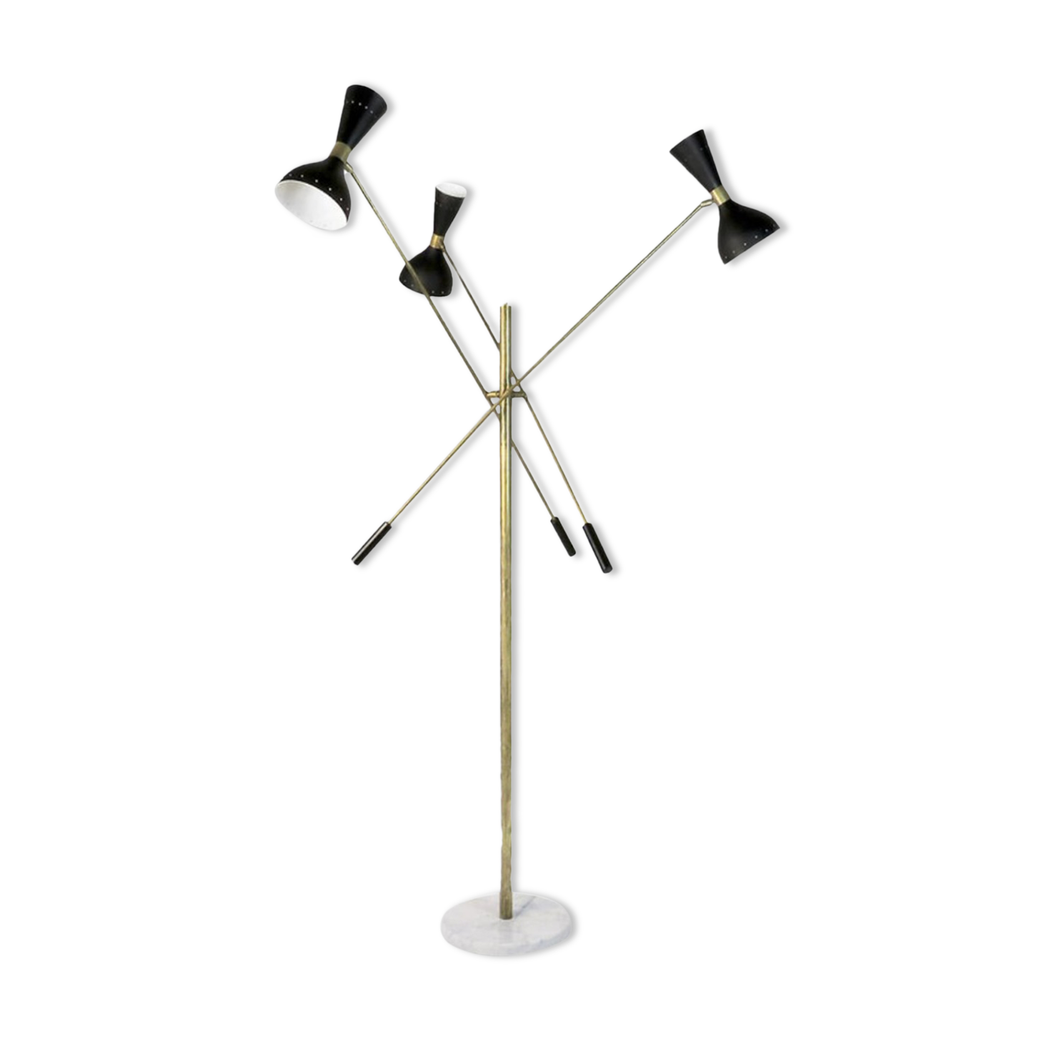 Lampadaire moonlight 3 bras noir
