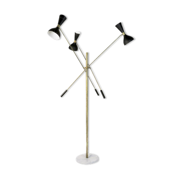 Lampadaire moonlight 3 bras noir