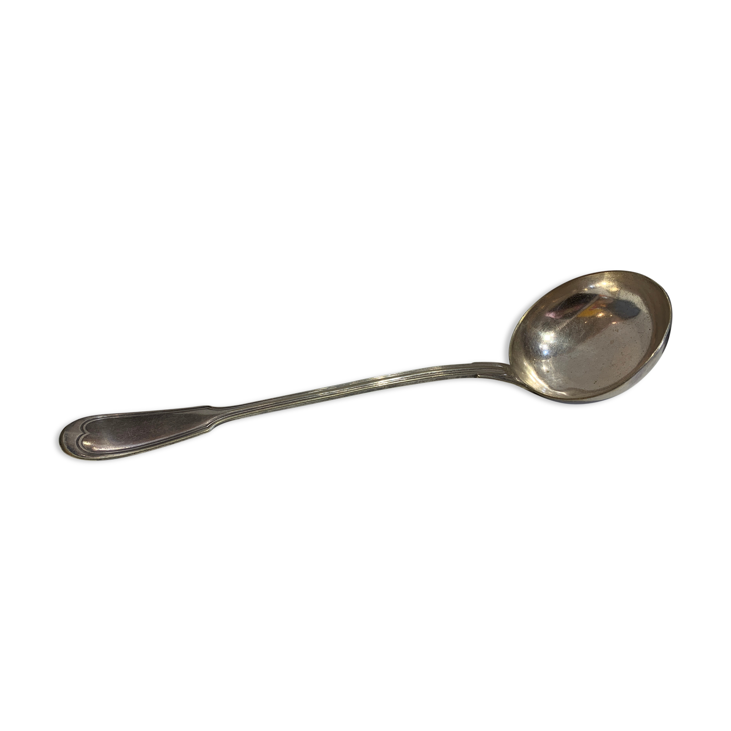 Silver metal ladle