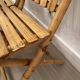 Suite of 6 folding bamboo chairs
