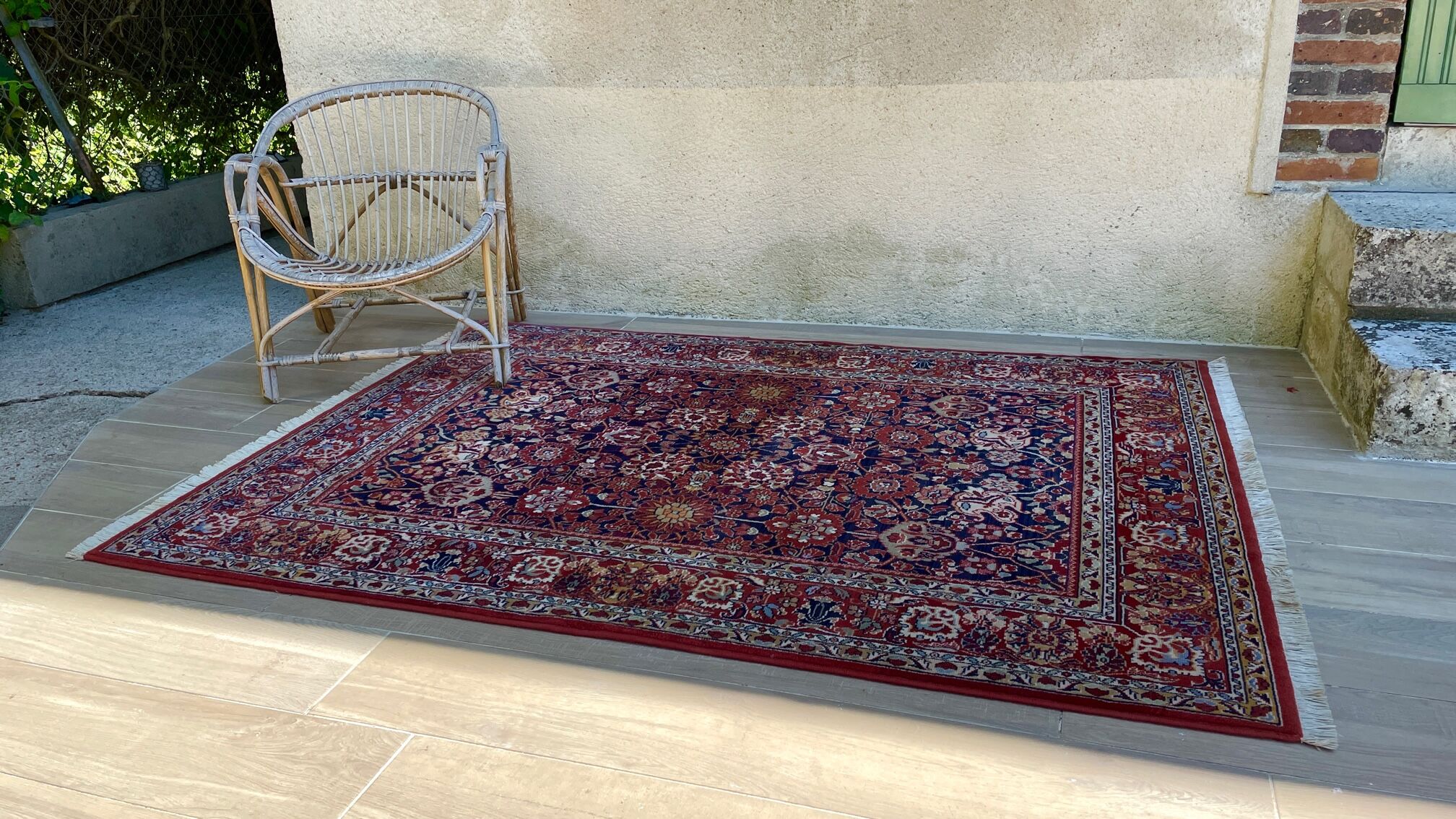 Vintage mechanical carpet art deco inspiration 186x138cm