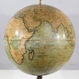 Terrestrial Globe in Lithographed Paper and Cast Iron, J.Lebègue & Cie – Late 19th Century