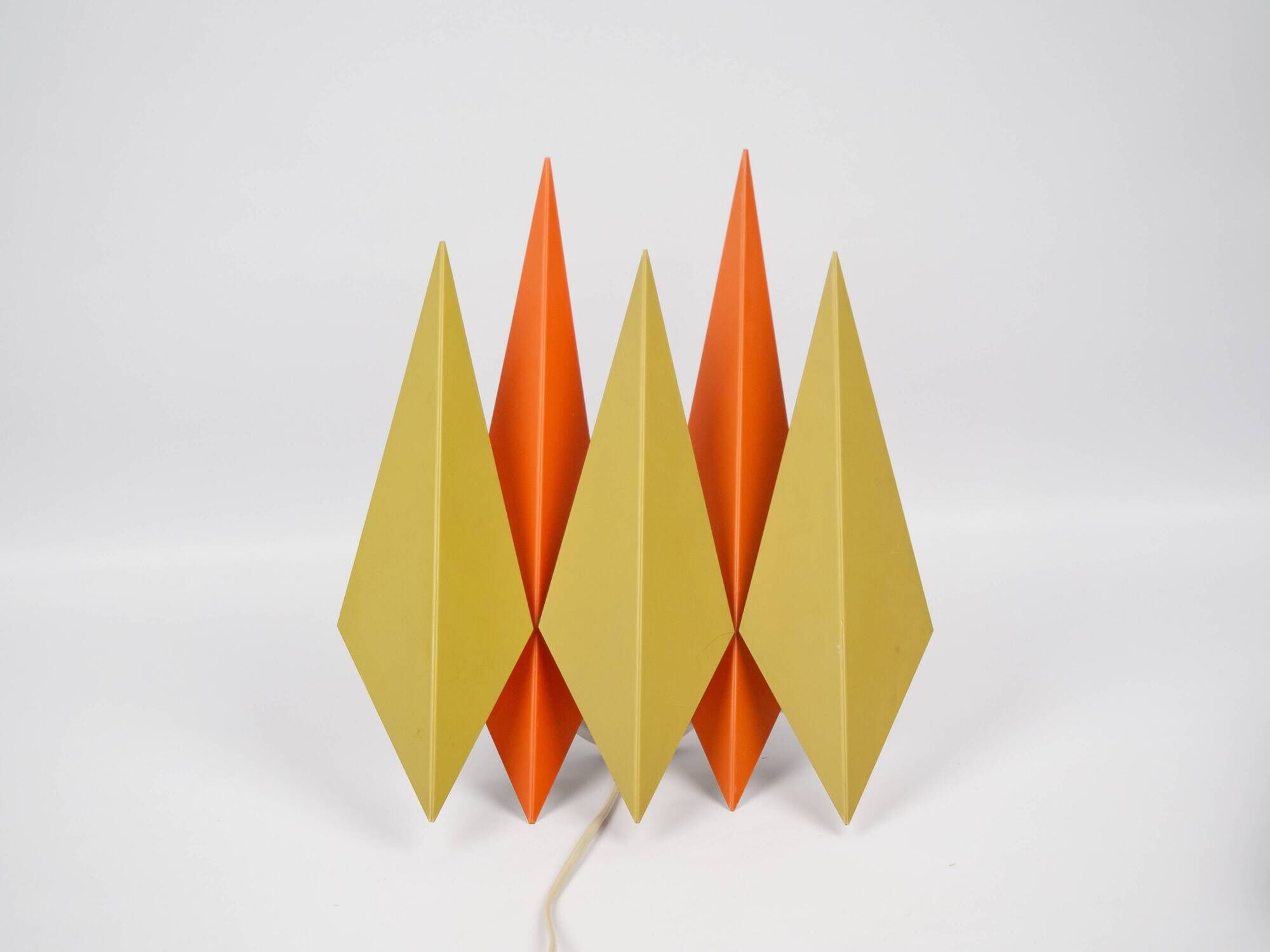 Pair of 2 Danish vintage wall lamps Diamant by Holm Sorensen, 1960