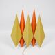 Pair of 2 Danish vintage wall lamps Diamant by Holm Sorensen, 1960
