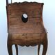 Belly bedside table with Louis XV style walnut mirror early 20th century 1920.