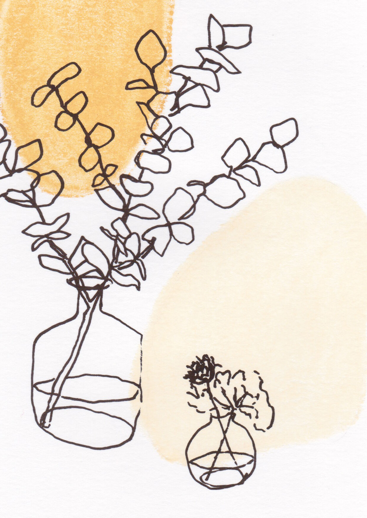 Still life "Duo" - Original drawing