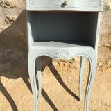 Pair of patinated Louis XV style bedside tables